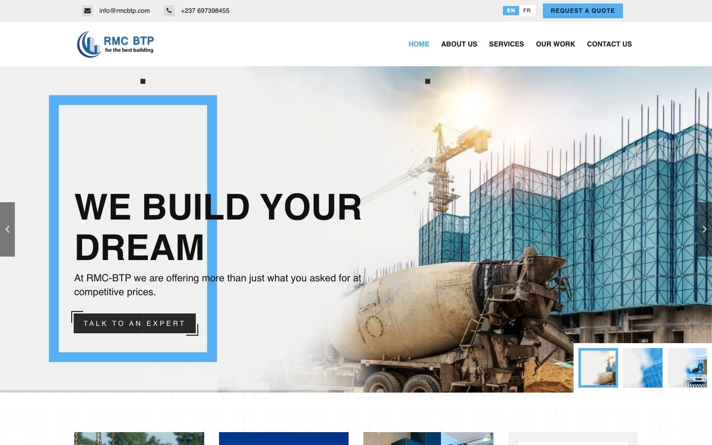 RMC BTP website